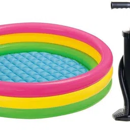 mysale 2 Feet Broad Inflatable Indoor Outdoor Swimming Pool with Pump Gift for Kids Inflatable Swimming Pool-picture-25