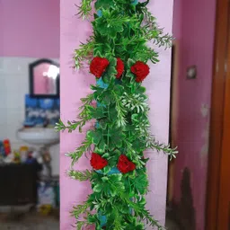 kingstyle impex Artificial Flowers Home Decoration Vine & Creepers Plant Wall Hanging Chain E461 Multicolor Rose Artificial Flower-picture-11