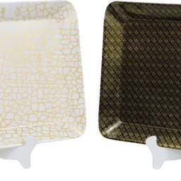 globenox Serving Tray Rectangle 2 Melamine Easy-to-Clean Platter Tray image 5