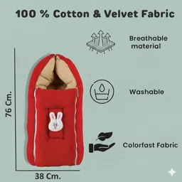 girdhar Baby Super soft Velvet Material Sleeping bag for newborn 0-12 months Sleeping Bag image 4