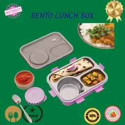 moira international Lunch Box for Kids Compartment Insulated Stainless Steel Tiffin Box for KID_K93 3 Containers Lunch Box-picture-20