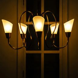 fos lighting Calathus Brown Metal Shaded Chandelier-picture-7