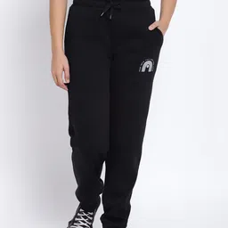 Lil Tomatoes Girls Black Graphic-Printed Track Pants-image-24