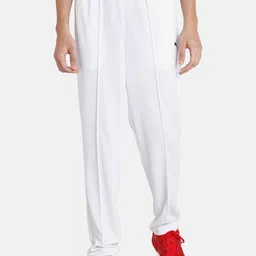 Puma Men White Cricket Team Knitted Track Pants-image-86