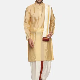 Sethukrishna Men Kurta with Dhoti Pants & With Dupatta-image-15