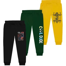 BAESD Boys Pack Of 3 Printed Mid Rise Joggers image 1