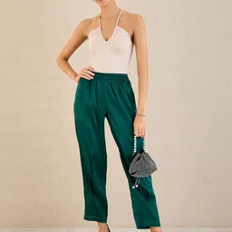 First Resort by Ramola Bachchan Women Straight Fit Trousers-picture-38