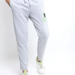HIGHLANDER Men Grey Solid Slim-Fit Track Pants-picture-31