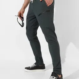 Campus Sutra Men Regular Fit Cotton Track Pants image 1