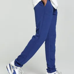 Puma Men Solid Brand Logo Slim-Fit Mid-Rise Regular Track Pants image 2