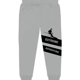 BAESD Boys Pack Of 2 Typography Printed Cotton Mid Rise Joggers image 3