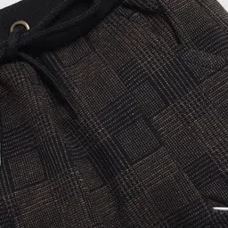 Cutopies Boys Checked Mid Rise Track Pants image 3