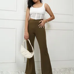 StyleAsh Round Neck Tank Top With Flared Trousers Co-Ords image 5