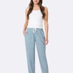 Van Heusen Women Cluster Tile Allover Print Functional Pocket Ultra Soft Lounge Pants image 2
