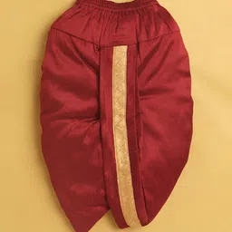 Jeetethnics Boys Woven Designed Mandarin Collar Regular Kurta with Dhoti Pants image 4