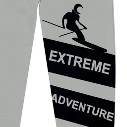 BAESD Boys Pack Of 2 Typography Printed Cotton Mid Rise Joggers image 4