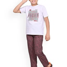 BAESD Boys Checked Mid-Rise Dry Fit Track Pants image 3