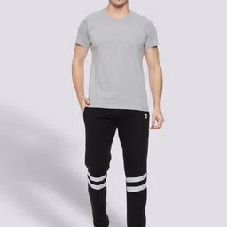 Mark Leute Men Black Solid Regular Fit Track Pants image 4