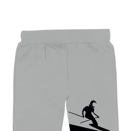 BAESD Boys Pack Of 2 Typography Printed Cotton Mid Rise Joggers image 5