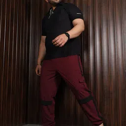 bigbanana Men Plus Size Mid Rise Dry Fit Joggers image 5