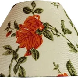 Round Floral Lamp Shade (10 Inches, Red Flower) Table Lamps Lamp Shade-image-49