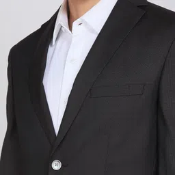 peter england Men Solid Tuxedo Style Formal Blazer image 5