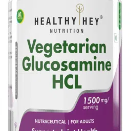 HealthyHey Nutrition Vegetarian Glucosamine HCL for Joint Support | 1500mg | 60 Veg Capsules-picture-29