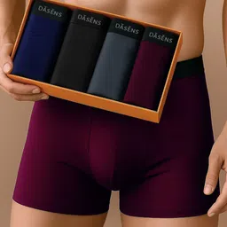 dasens Pack of 4 Solid Men Trunk image 1