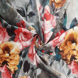 khatola enterprises Printed velvet suitable for making Blouse,Skirts,overcoat,Blazers,Cushions, Curtain Fabric image 2