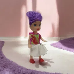 apexio collection Plastic Fashion Sister Doll Set of 5 Dress Design Multicolour (Multicolor) image 4