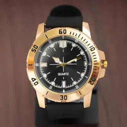 calf & co. Analog Watch - For Men New Design RASA Chain & Bracelet Gold Special Combo Pack image 2