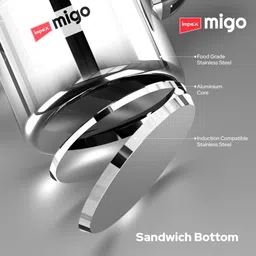 impex 5 L Stainless Steel Pressure cooker IFC 5 SS 5 L Induction Bottom Pressure Cooker image 5