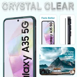 ArmourPro Edge To Edge Tempered Glass for Samsung Galaxy A35 5G, Samsung Galaxy A35, Samsung Galaxy A55 5G, Samsung A55 5G image 3