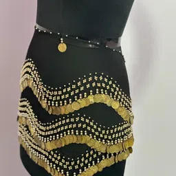 clozan Women Party Gold Metal Belt image 3