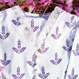 apsarah Women Cotton Blend Ethnic Top Palazzo Set image 4