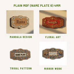 woxour enterprise NAME_PLATE_6 Wooden Cut-outs image 3