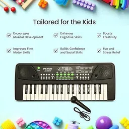 kid kraze 37-Key Musical Piano Keyboard with Microphone 430A1 Song Record Feaure_P331 image 4