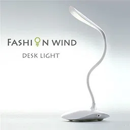 fleejost Flexible Rechargeable LED Desk ,Eye-Care Study Lamp, 3 Level Brightness Touch Sensor 360 Degree Study Lamp image 2
