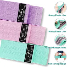 alornor Fabric Resistance Band - Loop Hip Band for Women & Men for Hip, Legs-C37 Resistance Tube image 1