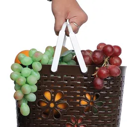 puthak Plastic Plastic Organizer Storage Baskets with Handles Storage Basket image 3