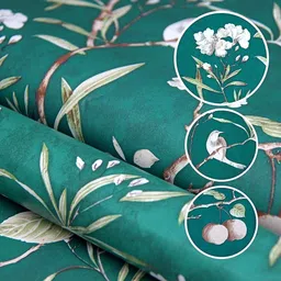 anna creations Floral & Botanical Green Wallpaper image 5