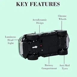 pepstter 4Wd LED Lights High speed Racing Off -Road RC Remote Control Defender Car image 4