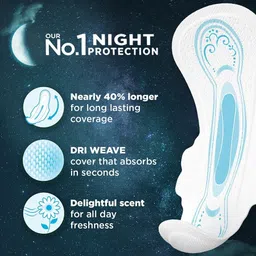 padycare All Night Dry Jumbo XXXL (Pack of 3) Sanitary Pad image 3
