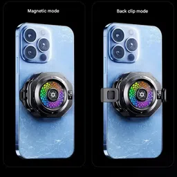 PAPLAJ ENTERPRISES Gaming Phone Cooling Pad with RGB Glow – Silent and Efficient 1 Fan Cooling Pad image 2