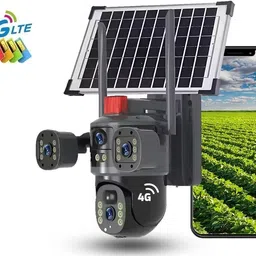 SROPX 6MP 4G PTZ Solar CCTV Camera | Dual Lens Outdoor Security Cam with App Control Security Camera-picture-16