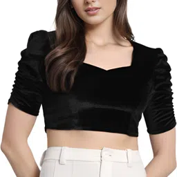 wizulo trendz Sweetheart Neck Women Blouse-picture-18