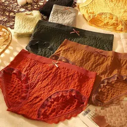 deermi fashion Pack of 3 Women Bikini Multicolor Panty image 1