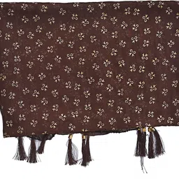 whiteheaven Chiffon Printed Brown Women Dupatta image 2