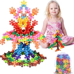 house of common Creative Star Link: Educational Interlocking Blocks for Kids (50+ Pieces) image 4