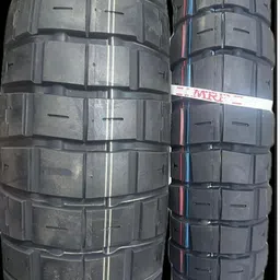 mrf 100/90-R19 & 140/80-R17 EXCLUSIVE UPSIZE FOR METEOR 350 COMBO PACK 2 TYRES - FRONT & REAR ROYAL ENFIELD Front & Rear Two Wheeler Tyre image 1